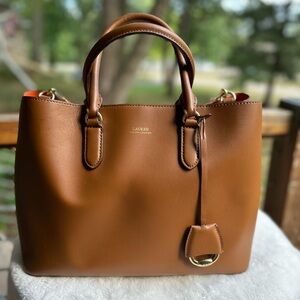 Ralph Lauren Leather Tote Brown